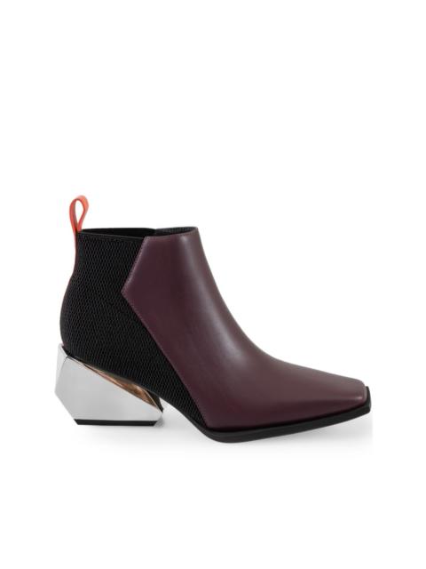 UNITED NUDE 60mm Ricky Mid square-toe geometric-heel boots