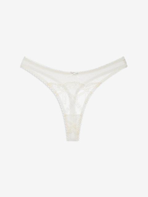 For Love & Lemons Chantilly Bows Thong Panty
