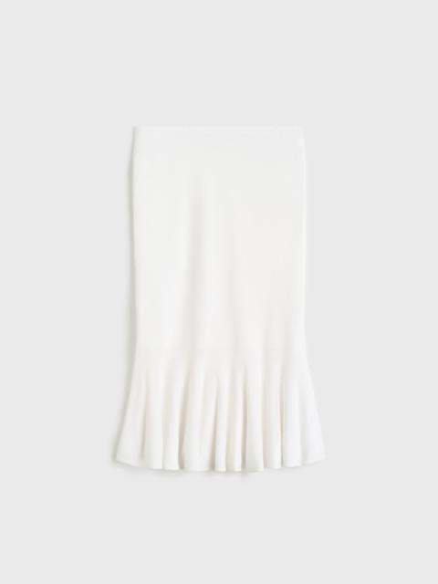 TOTEME Fluted knit skirt optic white