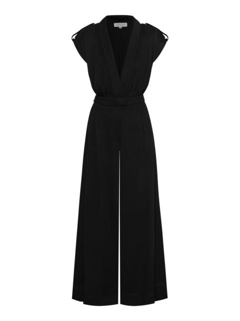 ANDRES OTALORA Amara V-Neck Jumpsuit black