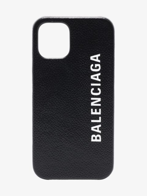 BALENCIAGA black Cash iPhone 12 case