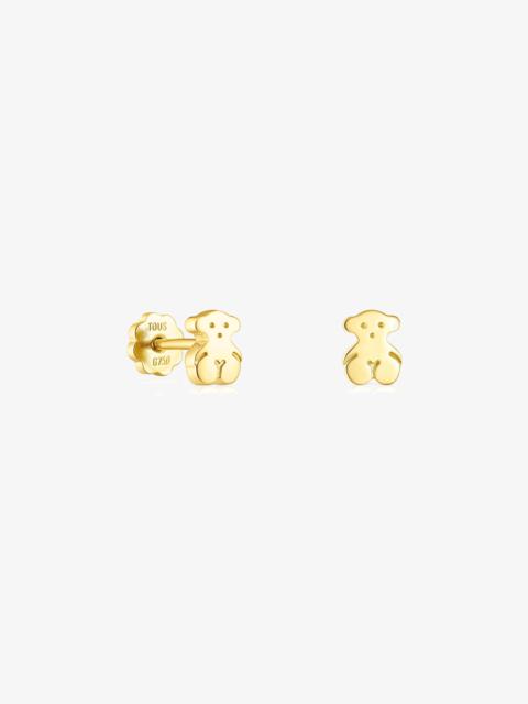 TOUS 18K solid gold Puppies Earrings Bear motif