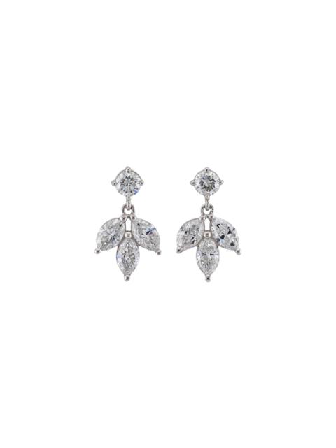 STONE AND STRAND LAB-Created Diamond Fleur Dangle Earrings