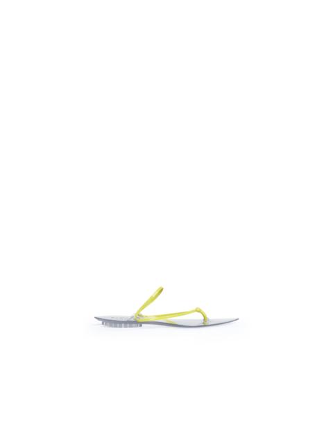 Alaïa INVISIBLE JELLY THONG IN PATENT LEATHER
