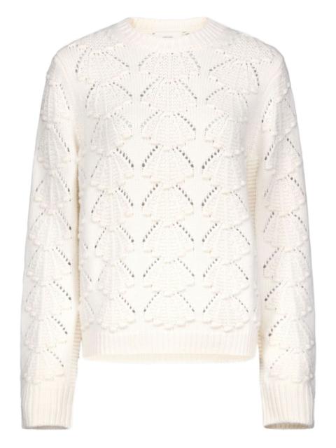 Loulou de Saison Cleyde crochet seashell motif sweater