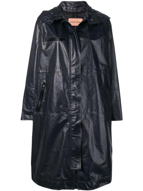 Yves Salomon oversized leather parka