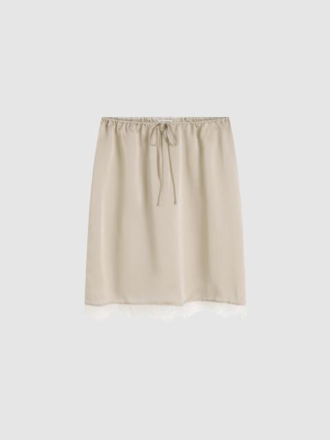 ST. AGNI Fine Lace Skirt - Stone