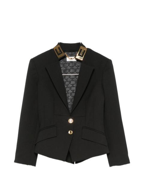 ELISABETTA FRANCHI Elisabetta Franchi Double-button Peaked-lapel Blazer