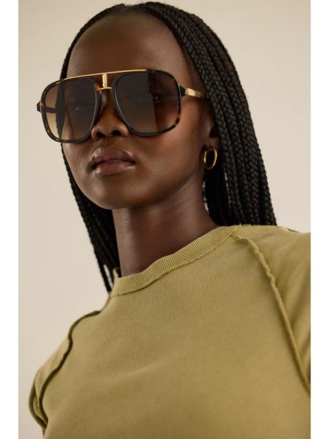 FREE PEOPLE Janis Detail Aviator Sunglasses