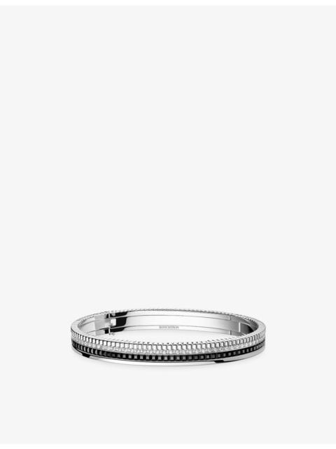 Boucheron Quatre Black Edition Small 18ct White-Gold, PVC and 0.78ct Brilliant-Cut Diamond Bracelet