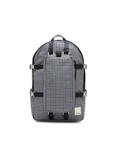 EMPORIO ARMANI ASV Eagle Club checkered backpack