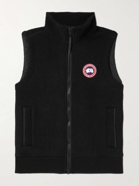 Canada Goose Mersey Logo-Appliquéd Wool-Blend Fleece Gilet