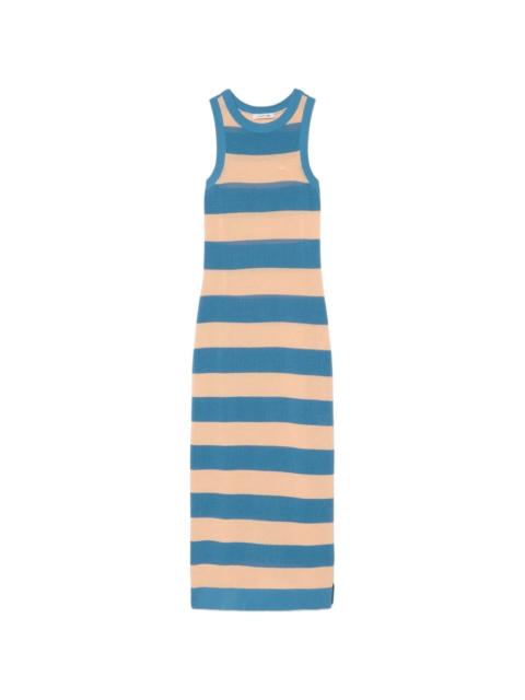 LACOSTE striped midi dress