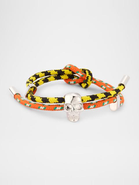 Alexander McQueen Men's Skull Multi-Rope Cord Bracelet