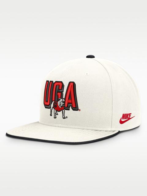 Nike Georgia Legacy Letter & Mascot Pro Men's Nike Dri-FIT College Adjustable Hat