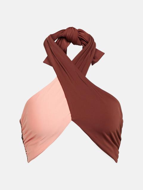 Halterneck bikini top