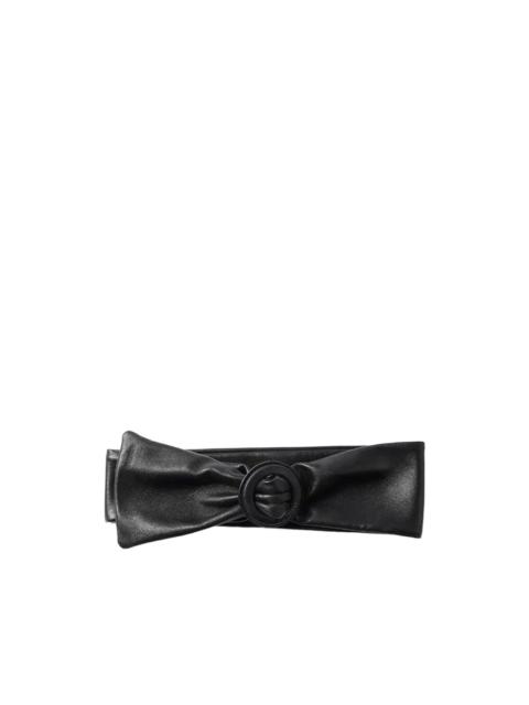 JACQUEMUS Lio bow-detail buckle belt