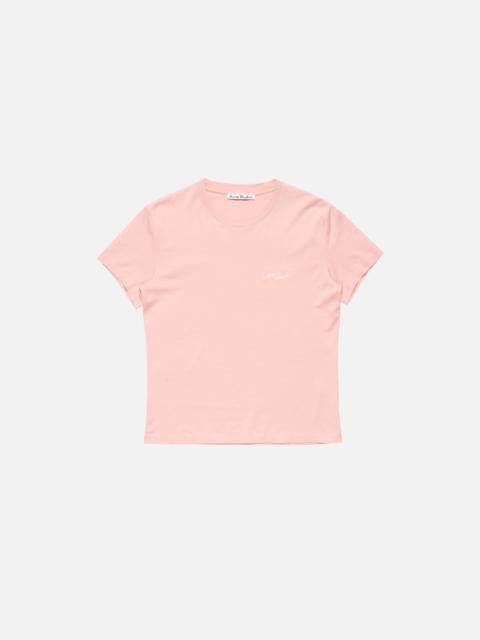 Acne Studios Fitted t-shirt with logo - Faded pink