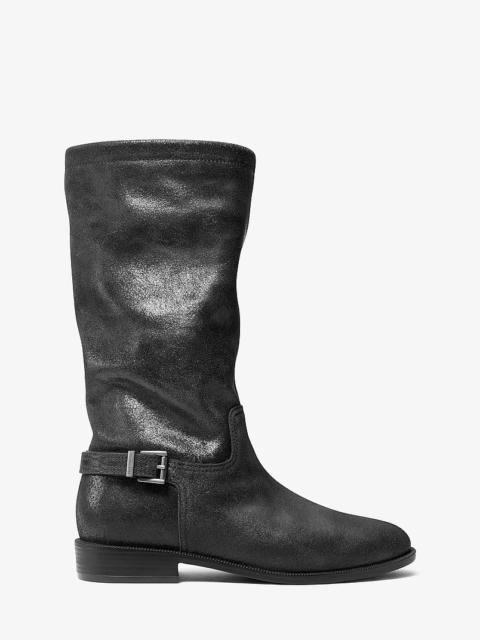 MICHAEL KORS Harleigh Distressed Leather Boot