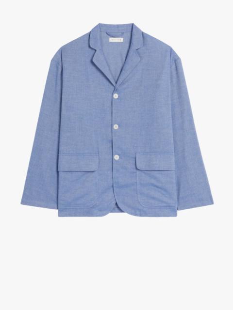 Mackintosh PEMBROKE BLUE COTTON & WOOL JACKET | GSC-104