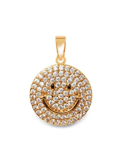 CRYSTAL HAZE Ms. Vaxxine smiley-face pendant