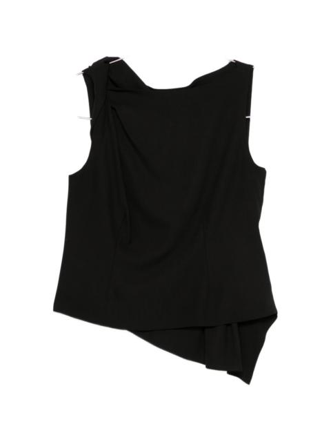 RÓHE asymmetric draped top