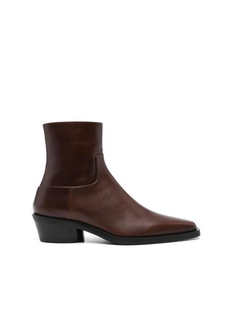 Proenza Schouler Bronco 45mm leather ankle boots