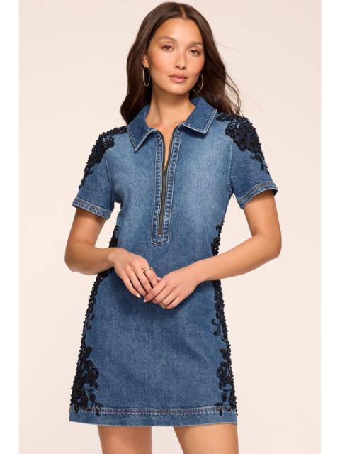 RAMY BROOK Parker Embellished Denim Mini Dress