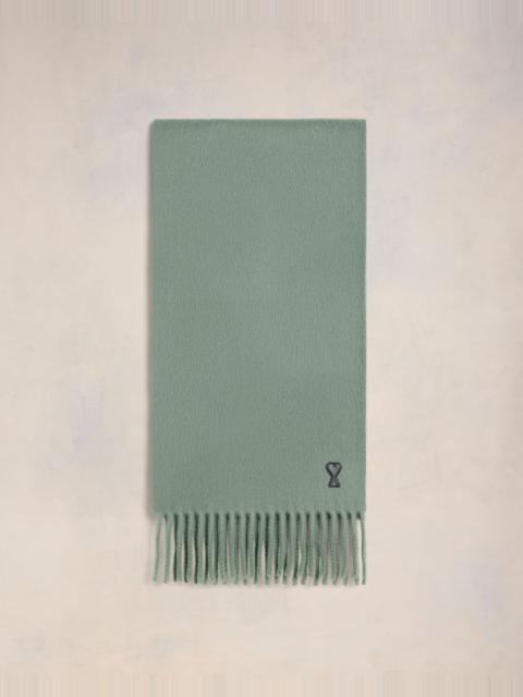 AMI Paris AMI DE COEUR LEATHER PATCH SCARF