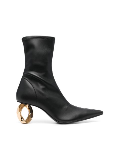 JW Anderson 70mm sculpted-heel ankle boots