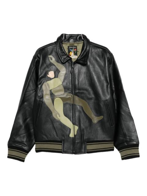 KidSuper Kidsuper Leather Bomber Jacket