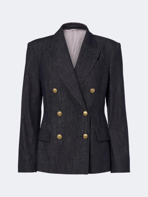 Brunello Cucinelli Double-breasted denim blazer