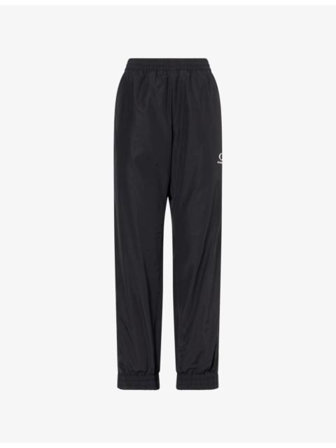 BALENCIAGA Logo-Embroidered Cotton-Blend Tracksuit Bottoms