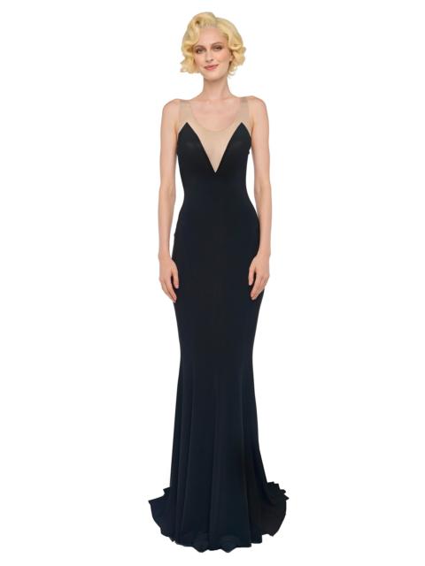 NORMA KAMALI RACER FISHTAIL GOWN
