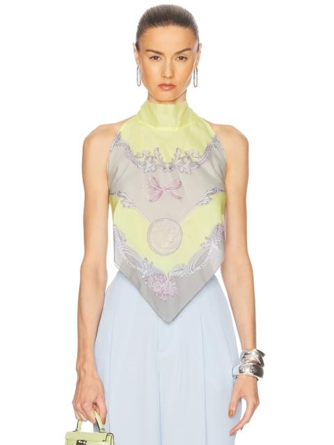 VERSACE Swim Scarf Top