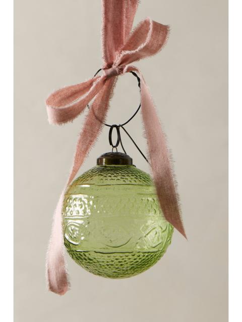 FREE PEOPLE Etched Glass Bauble Ornament