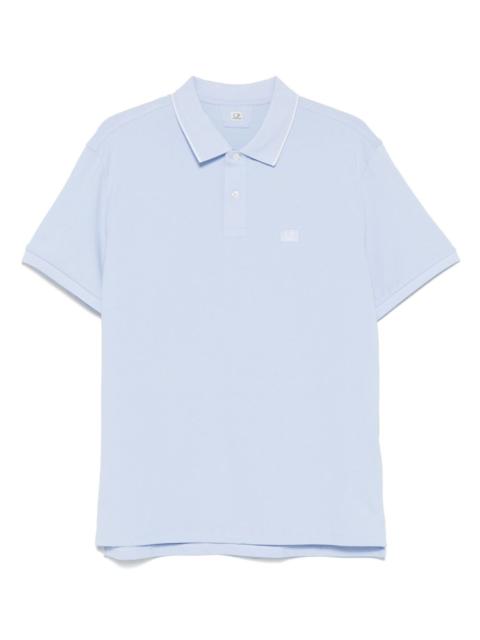 C.P. Company logo-patch polo shirt
