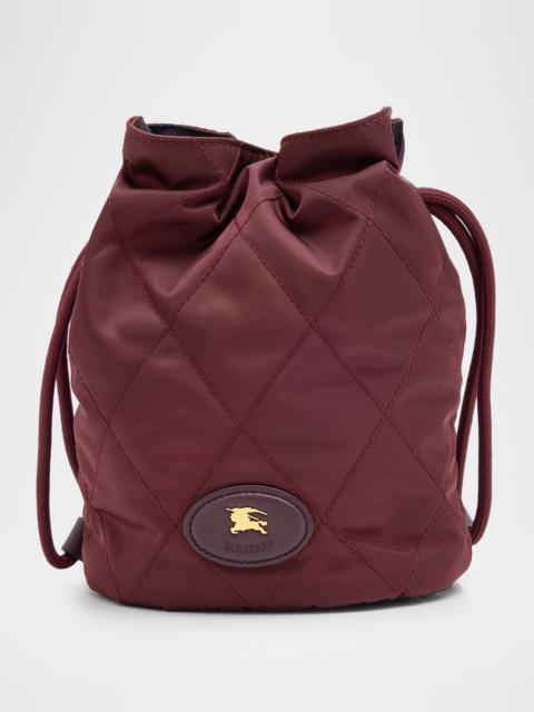 Burberry Horseshoe Quilted Nylon Pouch Bag