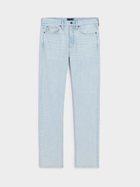TODD SNYDER Straight Fit Summerweight Jean in Bleachout