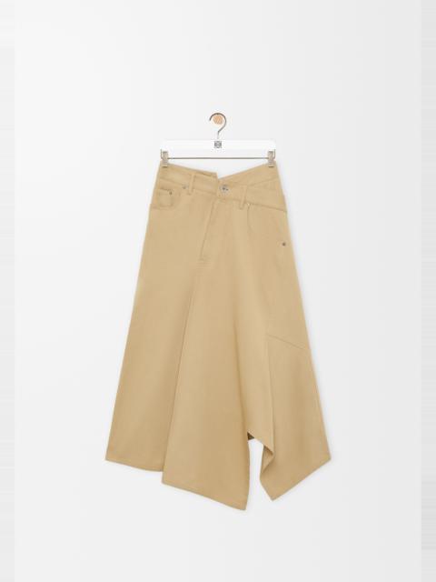 Loewe Asymmetric skirt in cotton