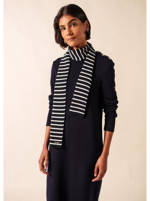 SAINT JAMES DUGUAY Striped Wool Scarf