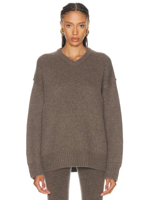 NOUR HAMMOUR Jude V Neck Sweater