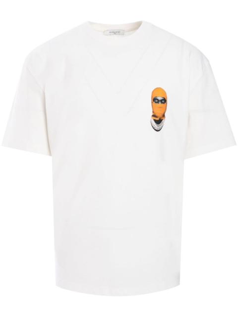 ih nom uh nit mask-print t-shirt