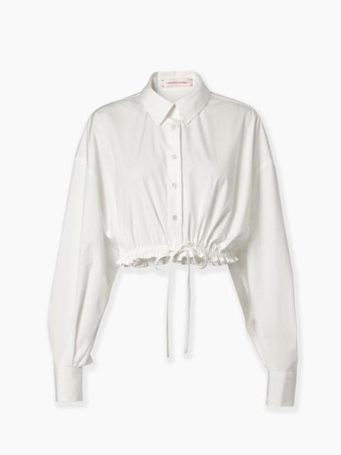 CAROLINA HERRERA Cropped Shirt with Drawstring Waist