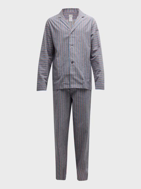 Paul Smith Men's Cotton-Linen Long Pajama Set