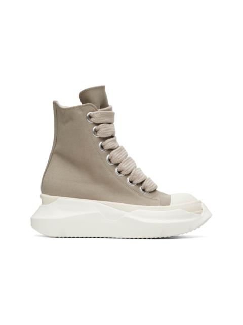 Rick Owens DRKSHDW Taupe Tower Jumbolace Abstract Sneakers