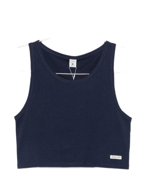 Sporty & Rich Sporty & Rich Logo-patch Tank Top