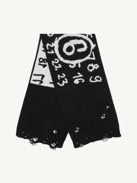 MM6 Maison Margiela Numeric scarf