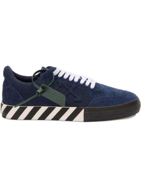 OFF-WHITE Vulc Low Dark Blue Suede Canvas