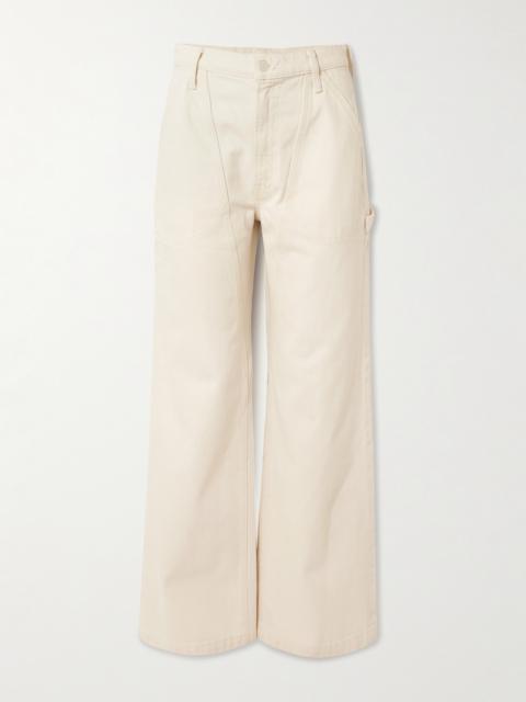 MOTHER The Chisel Sneak High-rise Straight-leg Jeans